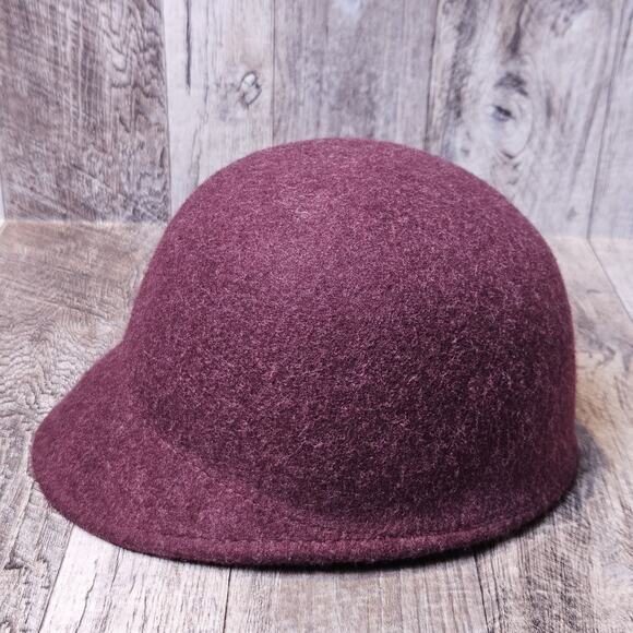 Ted Baker Wool Felt Peak Hat Womens Ribbon Bow Cloche Great Gatsby Roaring 20s - Picture 6 of 14